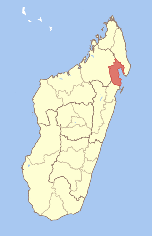 Carte de la région Ambatosoa