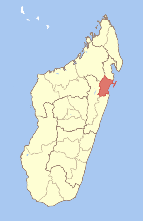 Carte de la région Analanjirofo